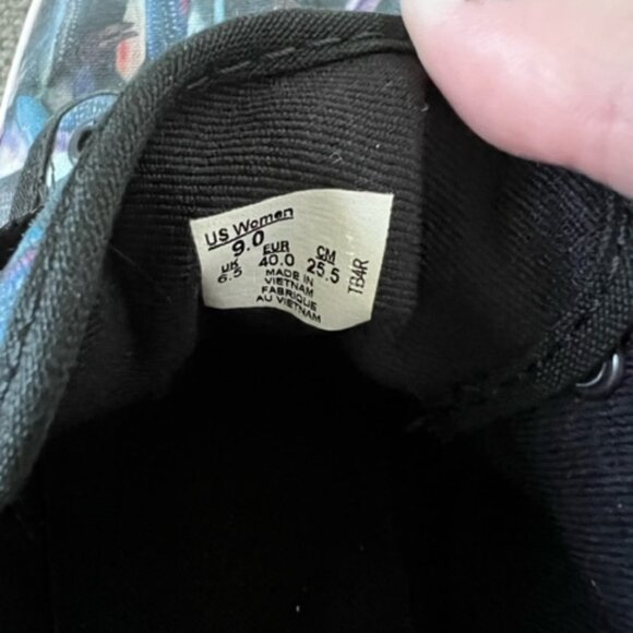 Women's Low Top Feather Vans Size 9 - Picture 5 of 5